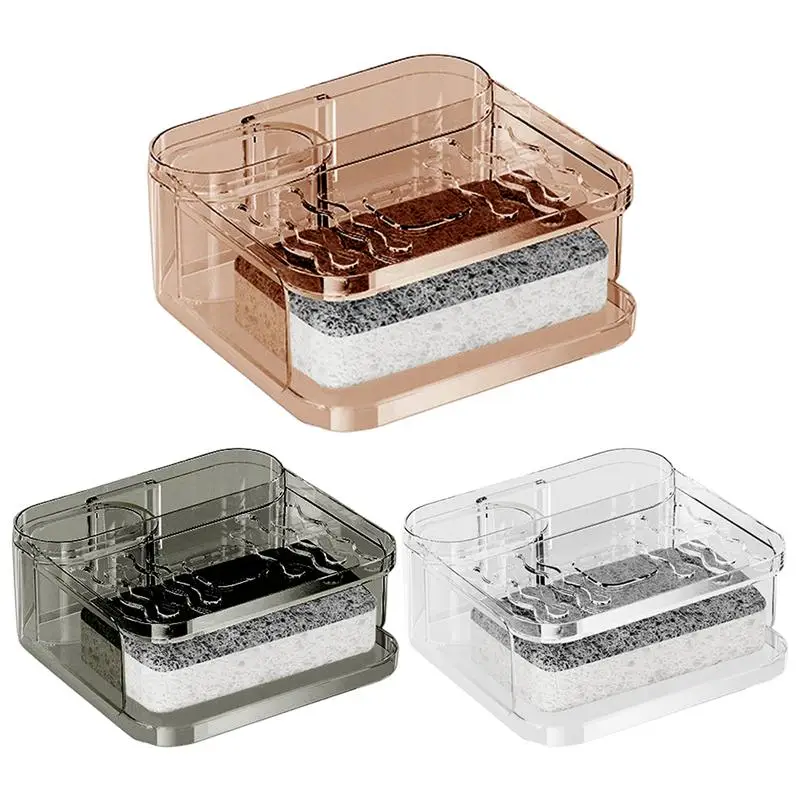 Hand Soap Tray No Drilling Waterproof Organizer Wall Soap Holder For Kitchen Shower Counter Wall Corner Bath Vanity Bathtub