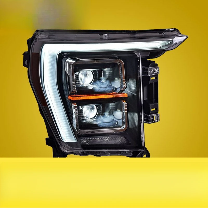 Suitable for 21-22 Ford Raptor F150 Headlight Assembly Modified Daytime Running Light LED Lens Headlight