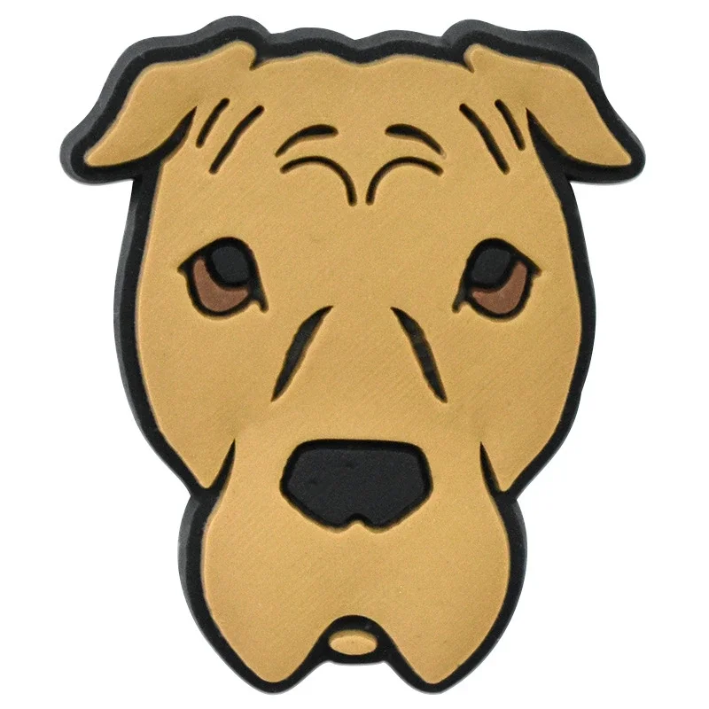Dijes de zapatos de perro para sandalias de cocodrilo, alfileres de zuecos, insignias para niñas, Jeans, decoraciones para niños, hebilla,
