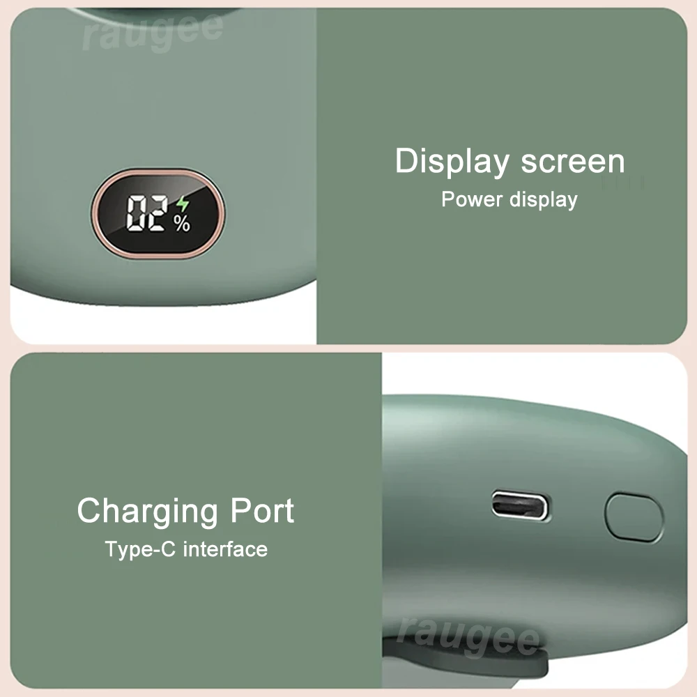 Портативный поясной вентилятор Мини-вентилятор с зажимом для талии Безлопастной портативный шейный вентилятор USB Перезаряжаемый беспроводной подвесной шейный вентилятор для путешествий на открытом воздухе