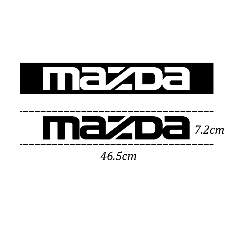 Waterproof Letter Sticker Car Styling Reflective Vinyl Sticker Exterior Decal For Mazda 3 6 CX5 5 2 323 CX7 Demio Atenza Axela