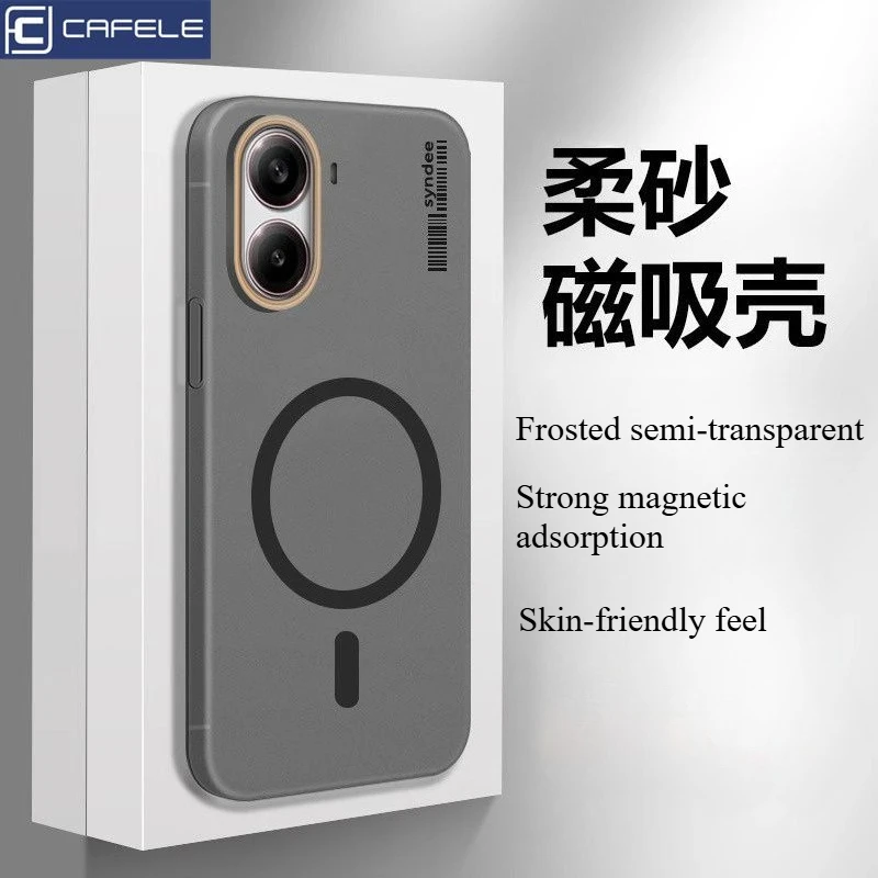 

Case For POCO X7 Pro Redmi Note 14 Pro+ Turbo 4 Simple Fashion Skin feel Skin Frosted Magnetic Cover For POCO X7 5G Funda