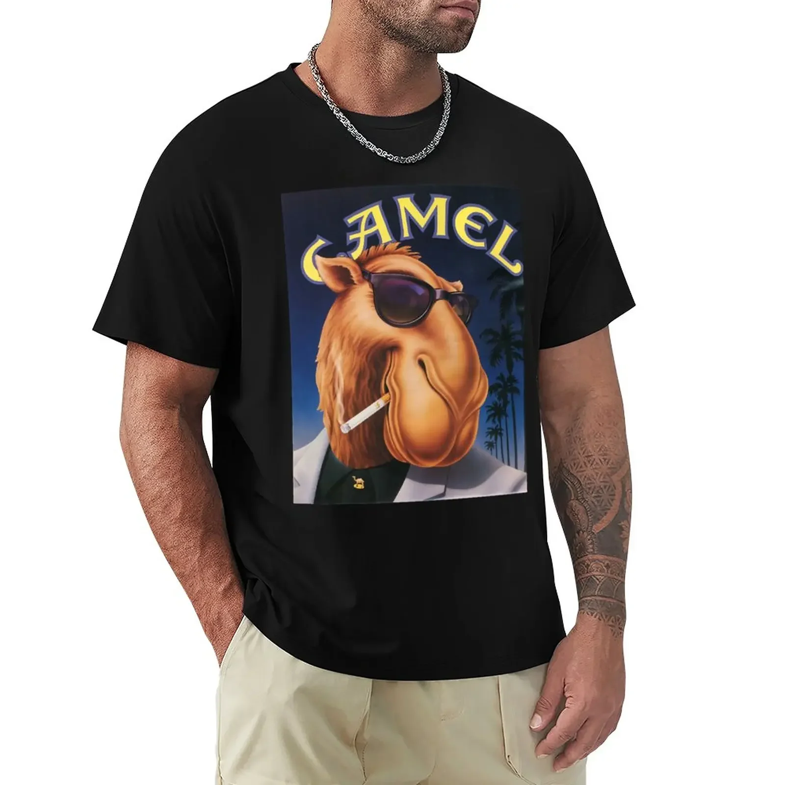 Camel Cigarettes T-Shirt boys animal print funnys mens white t shirts