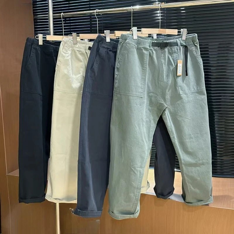 

Японские свободные повседневные зауженные брюки Gramicci для мужчин и женщин, брюки с функцией талии в форме конуса, офисные пригородные брюки для кемпинга