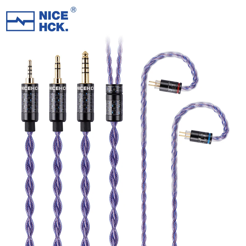 NICEHCK SpaceAuAg Gold Silver Alloy+Imported Alloy Copper Upgrade Earphone Cable 3.5/2.5/4.4mm MMCX/2Pin for S12 Pro Performer5