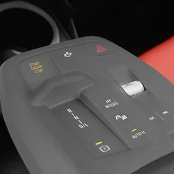 For BMW X1 U11 2023-2024 Silica Gel Black Car Central Control Gear Shift Button Protection Set Car Accessories