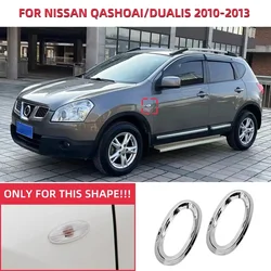 For Nissan Qashqai Dualis J10 2010 2011 2012 2013 Turn Signal Lamp Frame Cover Side Light Chrome Sticker Trim Car Accessories