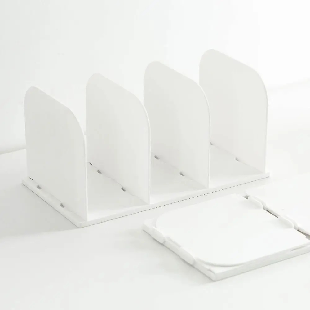 

Simple Plastic Bookends Thickened Partition Book Stand Portable Desktop Bookshelf Desktop Organization