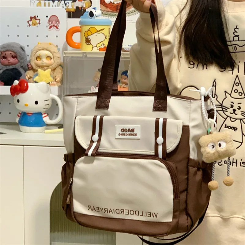 

Модная минималистичная большая сумка-тоут для женщин, дизайнерская роскошная сумка, стильная сумка через плечо, школьная сумка для студентов