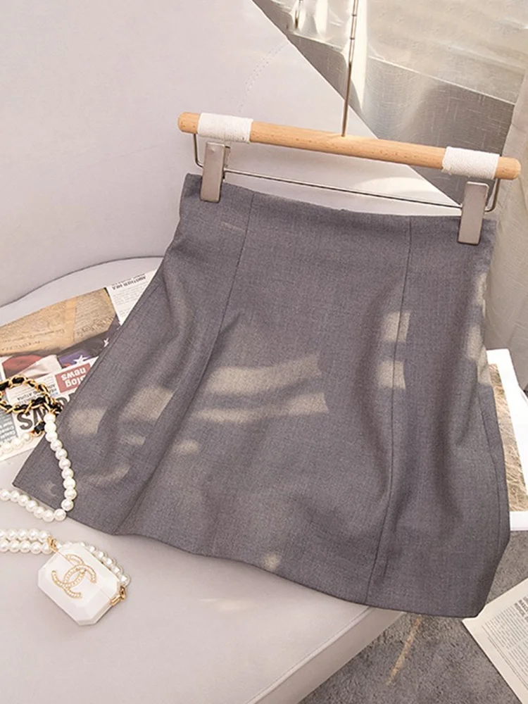 

Ultra Slimming High Waist A-Line Skirt Pants Spring Summer Autumn New Style Simple Design Long Leg Illusion Women's Skirt