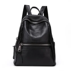 women's Backpack soft leather women's bag simple 2022 new fashion large-capacity first layer cowhide backpack large