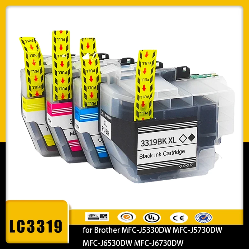 Vilaxh LC3319 LC3319XL 3319XL LC3317 XL Ink Cartridge Compatible for Brother MFC-J6730DW J6930DW J5330DW J5730DW J6530DW printer