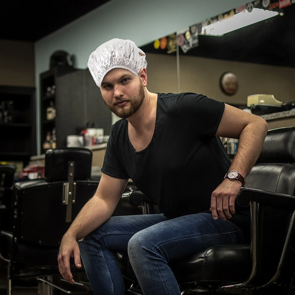 

12Pcs Reusable Aluminum Foil Hair Heat Thermal Caps Deep Conditioning Hair Processing Salon Cap Aluminum Foil Cap