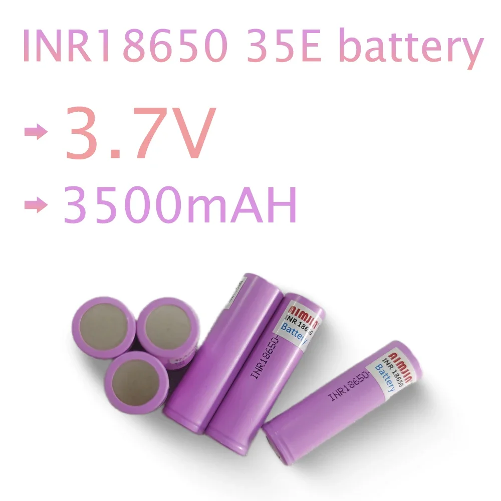 

3.7V 3500mah 18650 Battery For Samsung 35E INR 18650 20A Lithium Lon Battery Replacement External Battery