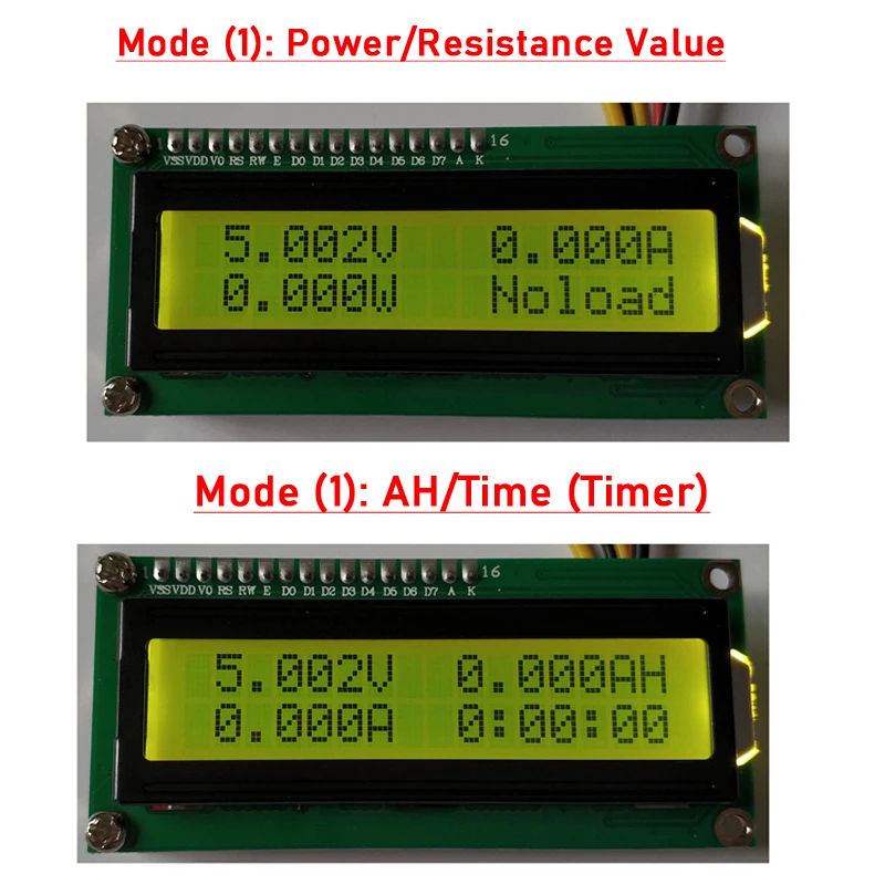 1602 Digital Voltmeter Ammeter / Power Meter / Coulomb AH Meter/ lithium Battery Capacity Tester LiFePO4 Li-ion lead-acid
