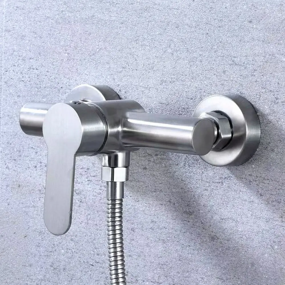 For For Boke Shower Tap 304 Stainless Steel Wall Mounted Concealed Mixer Valve Modern Bathroom Cold Hot Water Control System