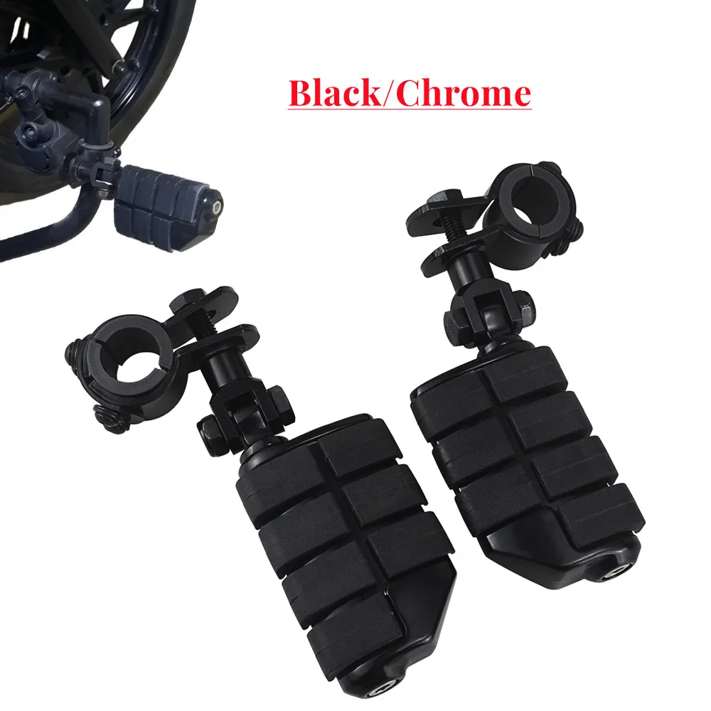 

For Harley Electra Road King Street Glide 1-1/4" Bars Motorcycle Highway Clamp Foot Pegs Footrest Pedal Footpegs Mount Accessory