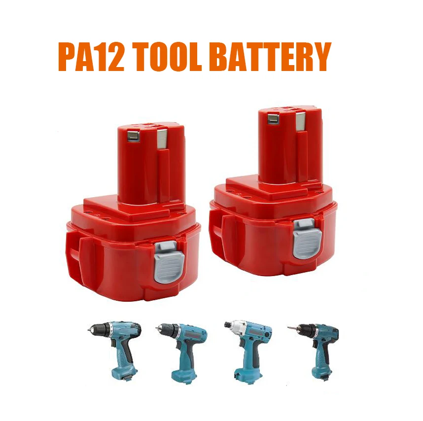 Powtree NI-MH 12V 4.0Ah For Makita 12V Ni-MH Battery Power Tools Replacement Drill Bateria PA12 1220 1222 1235 1233 Battery