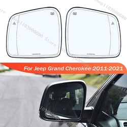 For Jeep Grand Cherokee 2011-2021 Car Rearview Door Side Mirror Lens Glass With Blind Spots Heated 68082635AB  68082638AB