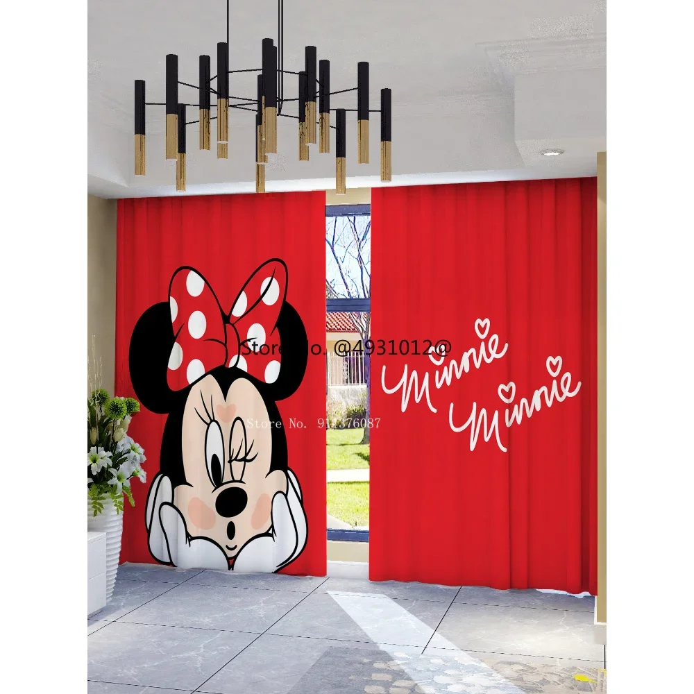 Disney Castle Mickey Mouse Minnie child 3D Blackout Curtains Bedroom Living Room Home Window Decor Baby Kids Boys Girls Gift