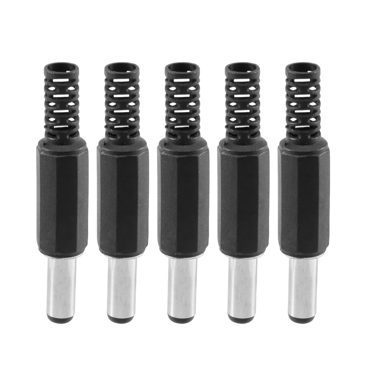 High-end 5PCS 5.5mm X 2.5mm Male Jack DC Power Plug Socket Jack Adapter Adaptor Connector