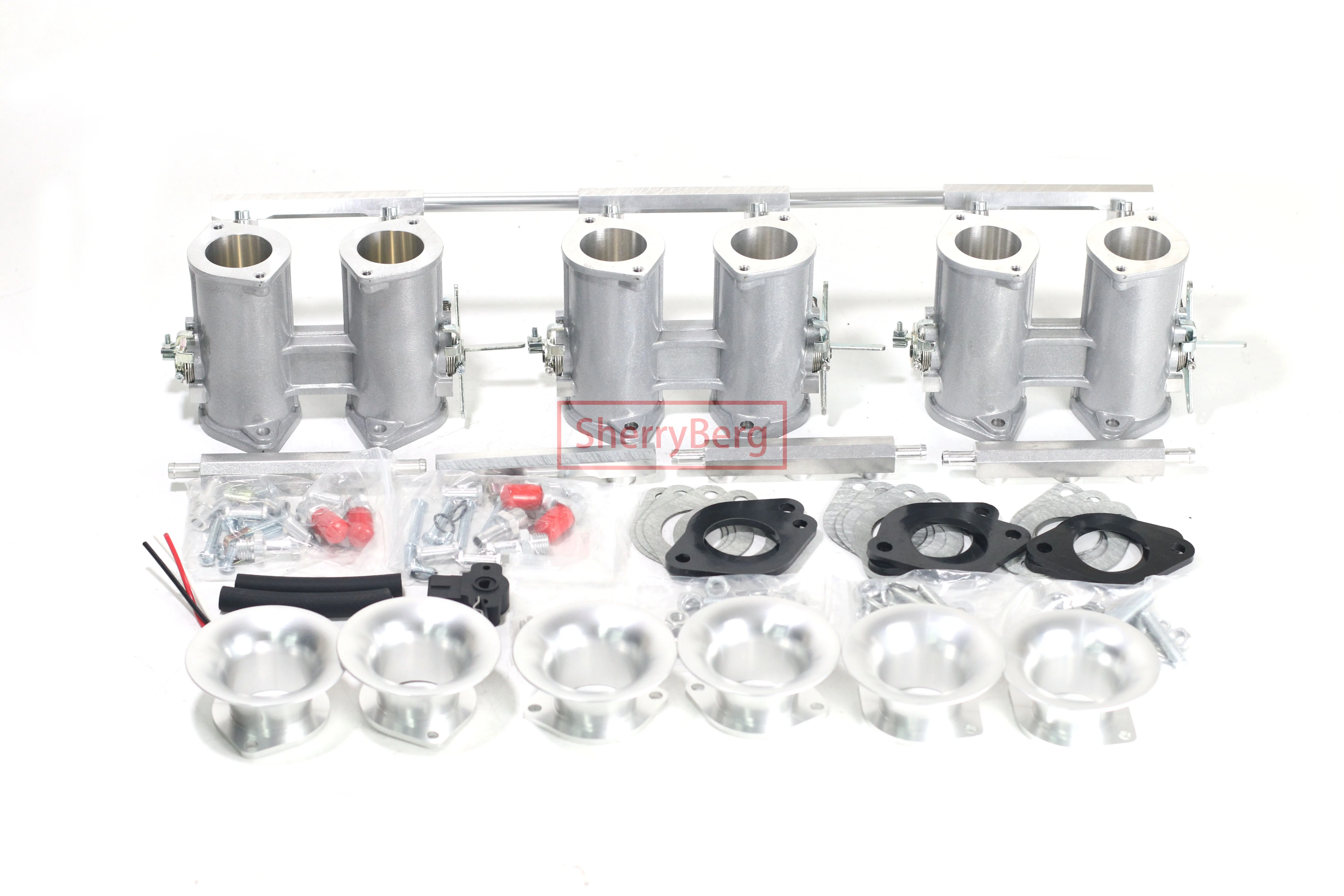 

SherryBerg 6 Cyl 45mm Bore 45 DCOE Electronic Fuel Injection (EFI) Throttle Body (ITB's) kit For Weber Jenvey for Jaguar XK 3.4