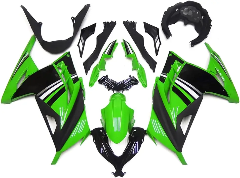 

ABS Plastic Green Black Injection Fairing Kit Fit For Kawasaki EX300R Ninja 300 2013 2014 2015 2016 2017 Motorcycle Fairings Bod