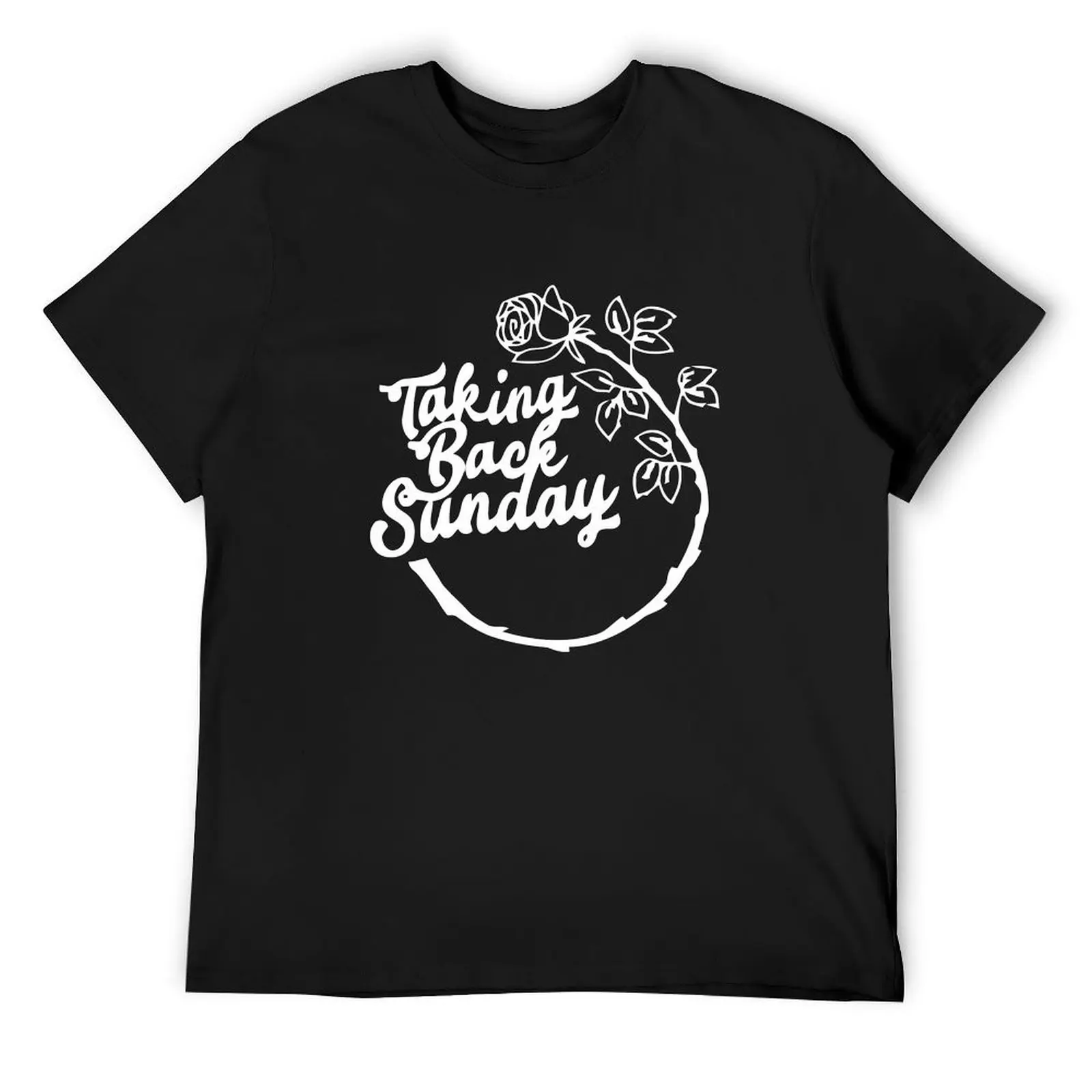 

Taking Back Sunday Rose T-Shirt Short sleeve tee shirts graphic tees vintage mens cotton t shirts