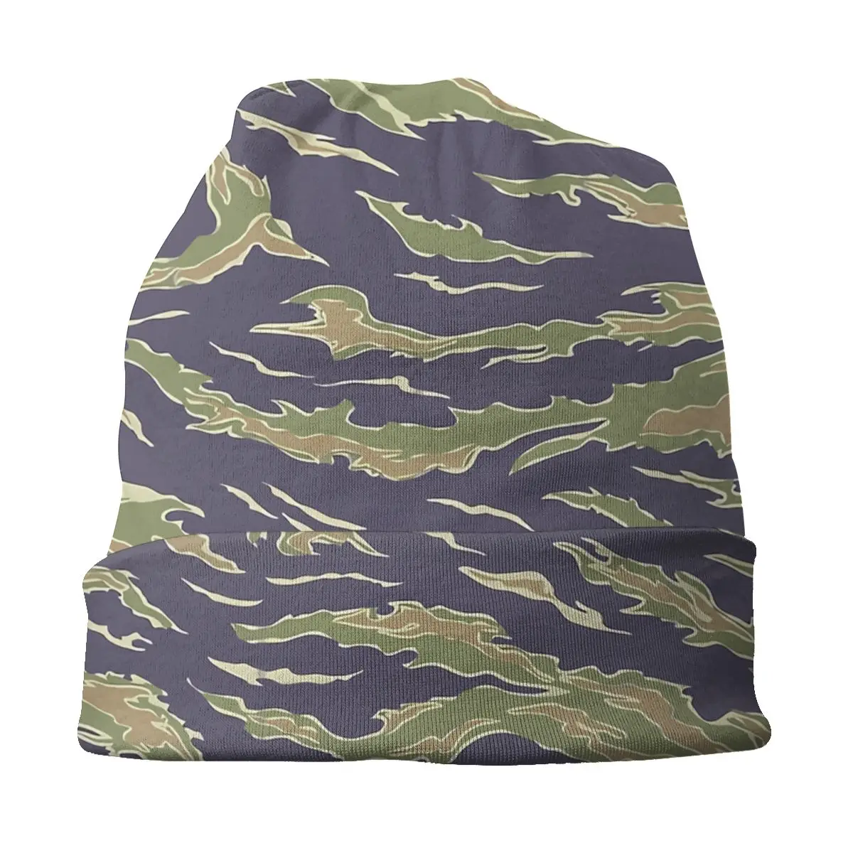 Stripe Camo Tiger Animal Lover Unisex Bonnet Thin Hiking Double Layer Thin Hats For Men Women