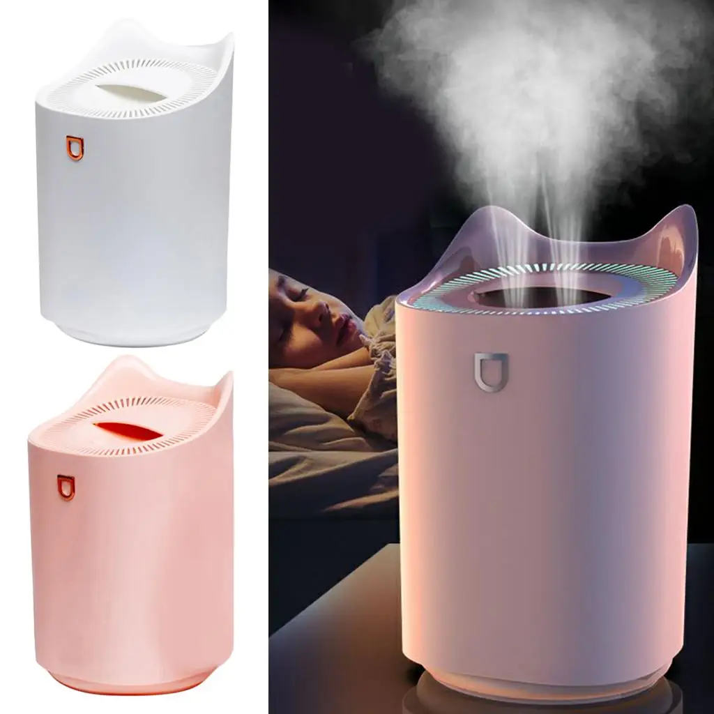 Mini umidificatore portatile, umidificatore a nebbia da 2,6-4.0 litri, umidificatore USB per camera da letto, spegnimento automatico