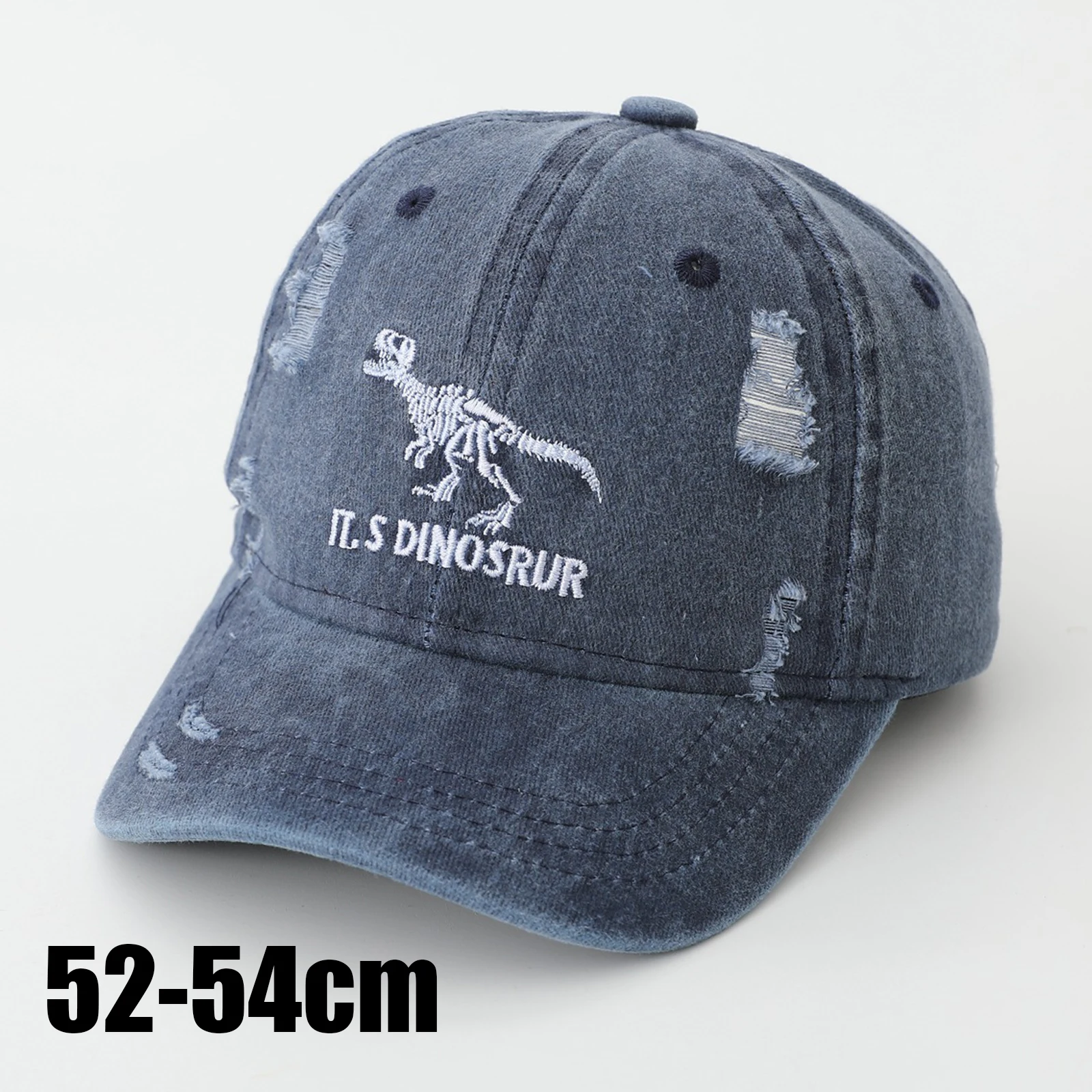 

Boy Baseball Cap Cute Dinosaur Embroidery Cartoon Cotton Soft Spring Summer Cap Kids Sun Hat 52-54cm