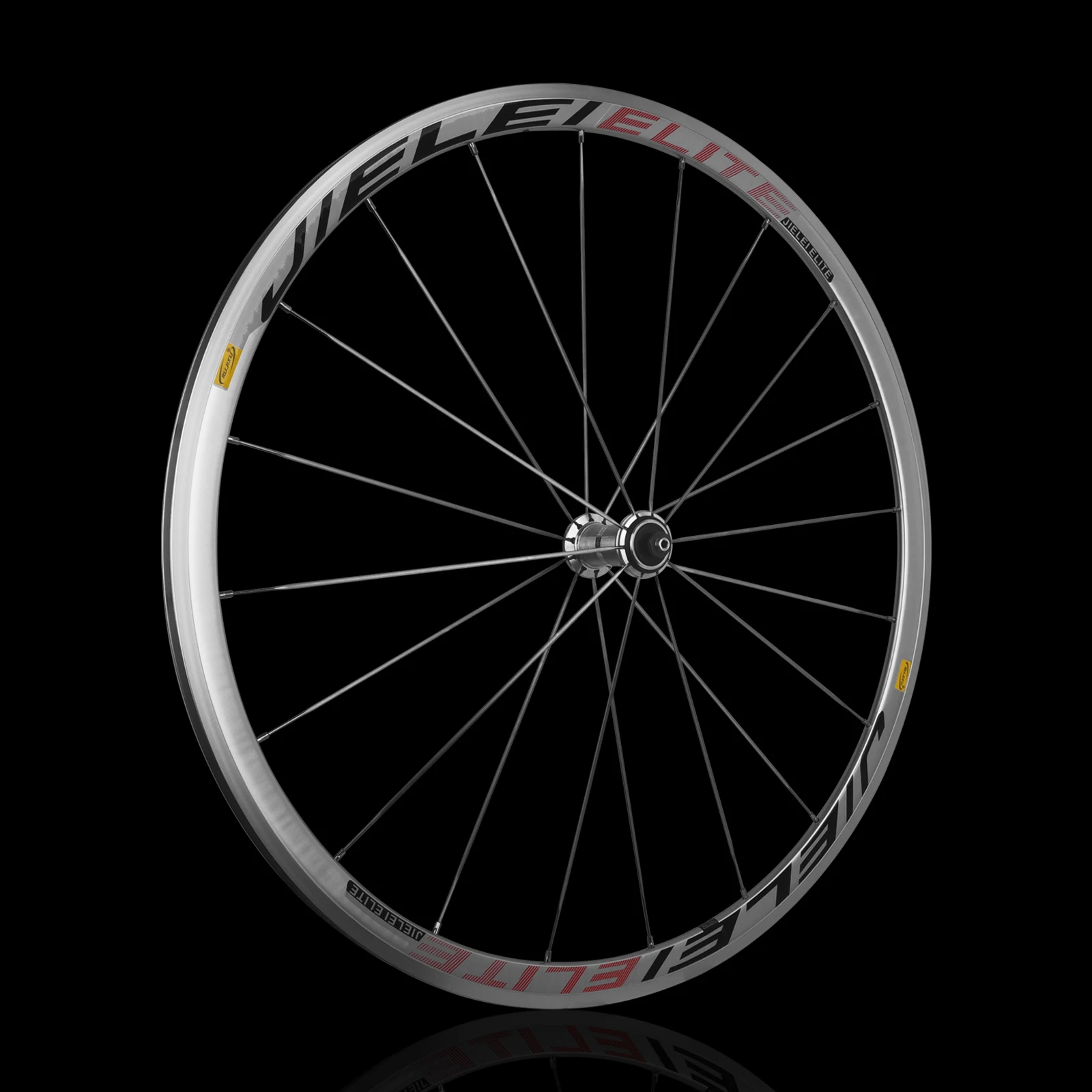 RUJIXU 700C Silberner Fahrrad-Laufradsatzrahmen, Straßenradpaket, V-Cdisc-Bremse, Rückenbremse, gerades festes Getriebe, 700C, 30 mm, 40 mm, 50 mm – Detail 8