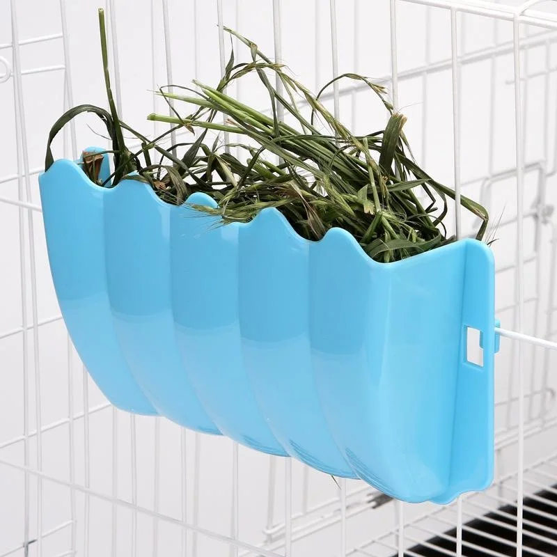 Rabbit External Grass Rack Small Pet Hay Grass Nesting Holder Rabbits Guinea Pig Rack Feeder