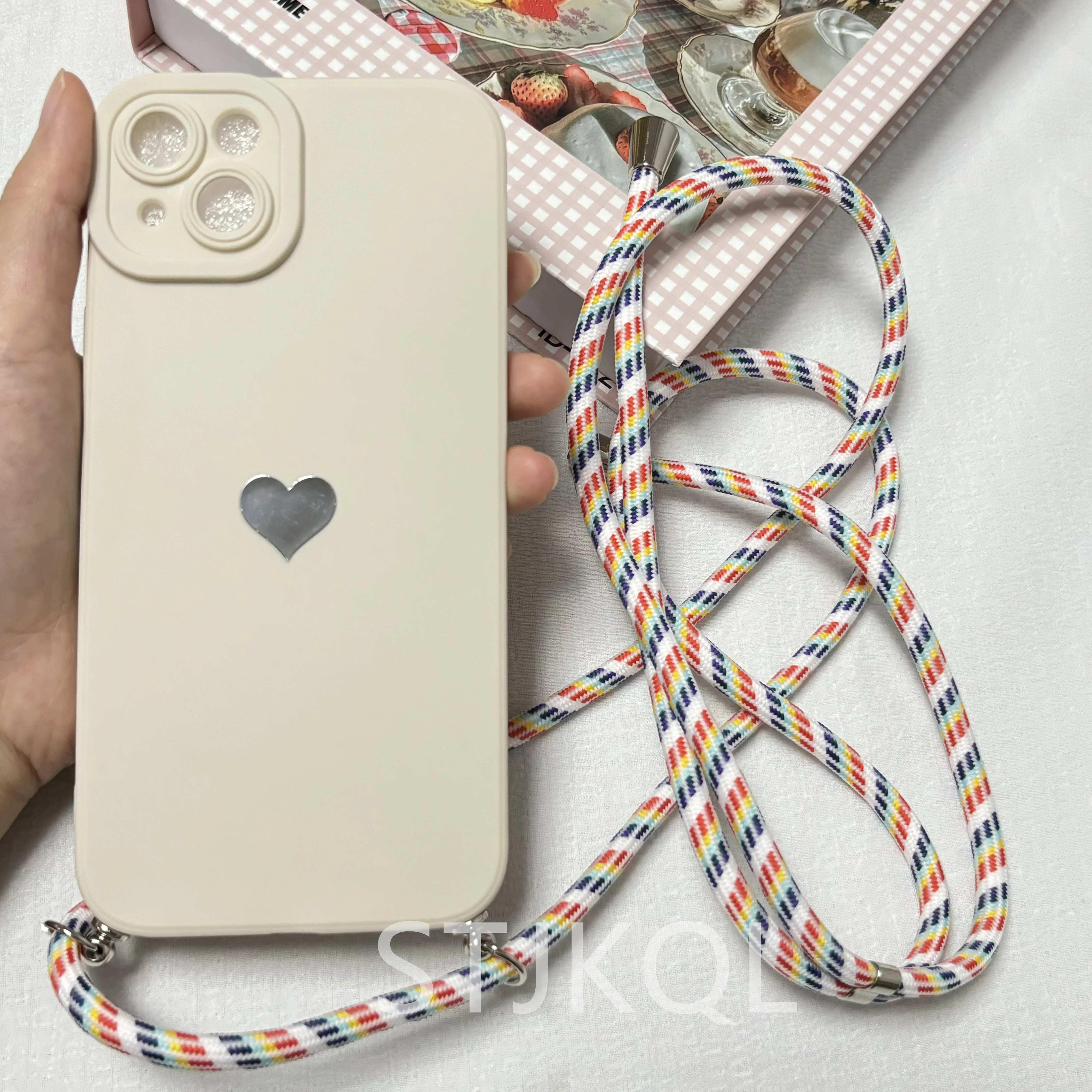 Crossbody Necklace Strap Lanyard Cord Case For Redmi Note 14 Pro 13 12 11 10 Pro Plus Xiaomi 14 13 Pro Soft Cover Redmi Note 14
