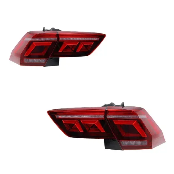 

Для Volkswagen Tiguan 2017-2022 светодиодные задние фонари в сборе с динамическим указателем поворота, DRL и стоп-сигналом, автомобильные аксессуары