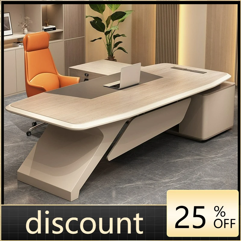 

LTT light luxury boss office desk and chair combination simple modern manager president desk