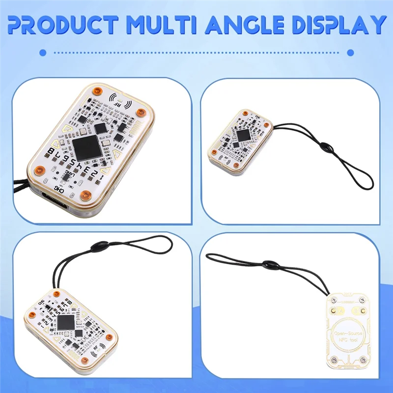

SQPP-Chameleon Ultra RFID Smart Chip Reader+5XUID Keychain Smart Card Emulator 125K 13.56M IC ID Card Decode NFC Read Writer