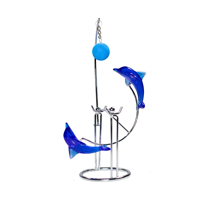 FOR Creative Swing Doll Balance Can't Fail Small Iron Man Tumbler Dynamic Rotating Metal Tabletop Ornament