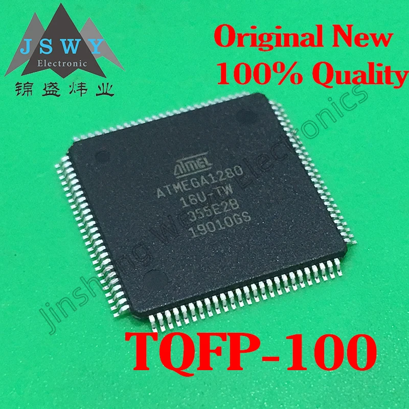 

(10-30PCS) ATMEGA1280-16AU/TQFP100/ 8-bit AVR Microcontroller/Imported/Original/In Stock/Fast Shipping