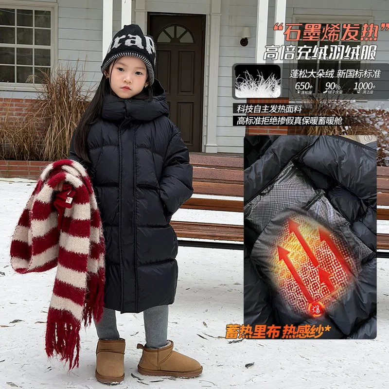 2025 Winter New Fashionable Jackets for Men and Women Warm and Thickened Mid-length Down Jackets for Men and Women Boutique