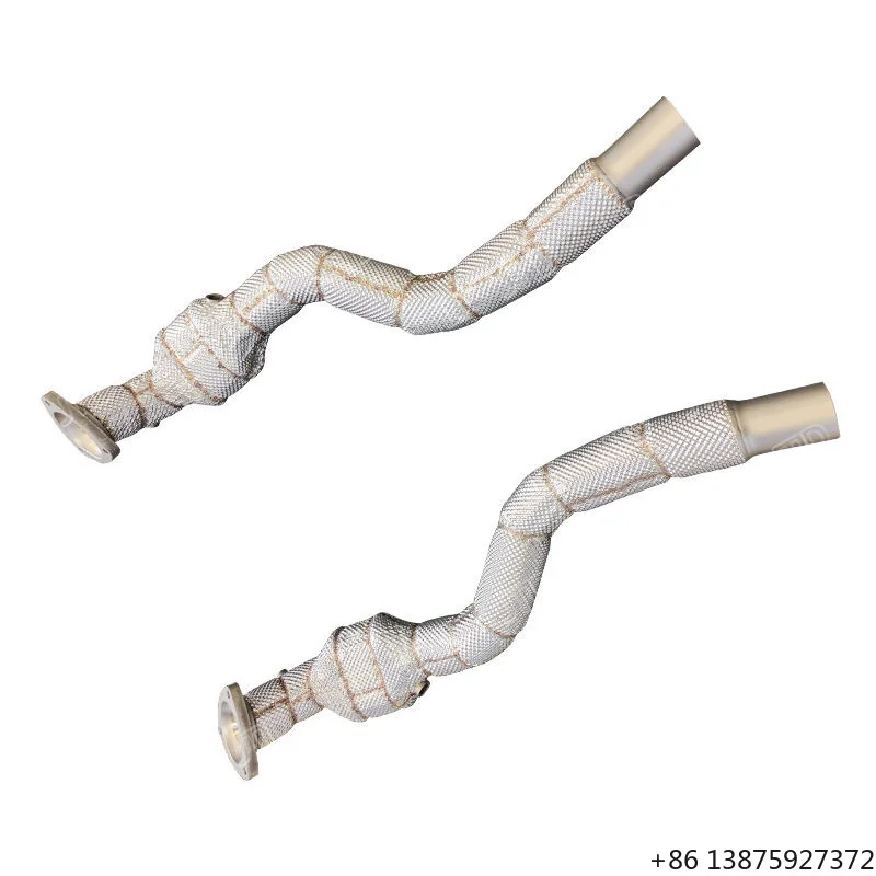 Precision Fit SS304 Exhaust Downpipe for GranTurismo 4.2 4.7 2007 2020 Short Term Performance System