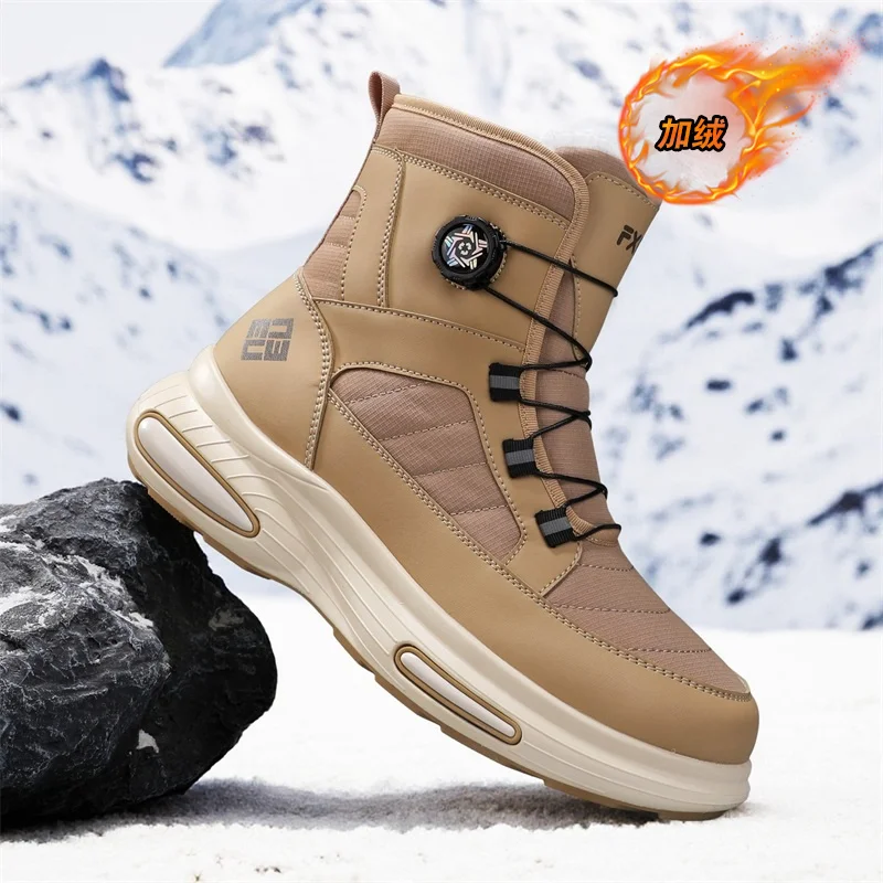 

men boots 2025 New Winter Slippers Warm Men Shoes Waterproof Non-Slip Plush Sneakers Male tenis shoes Boots Men Sneakers Winter