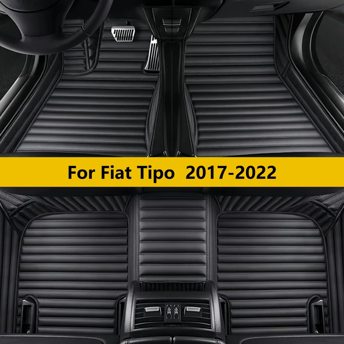 

Car Floor Mats For Fiat Tipo 2017 2018 2019 2020 2021 2022 Auto Accessories Leather Matts Foot Carpet Pads Full Set