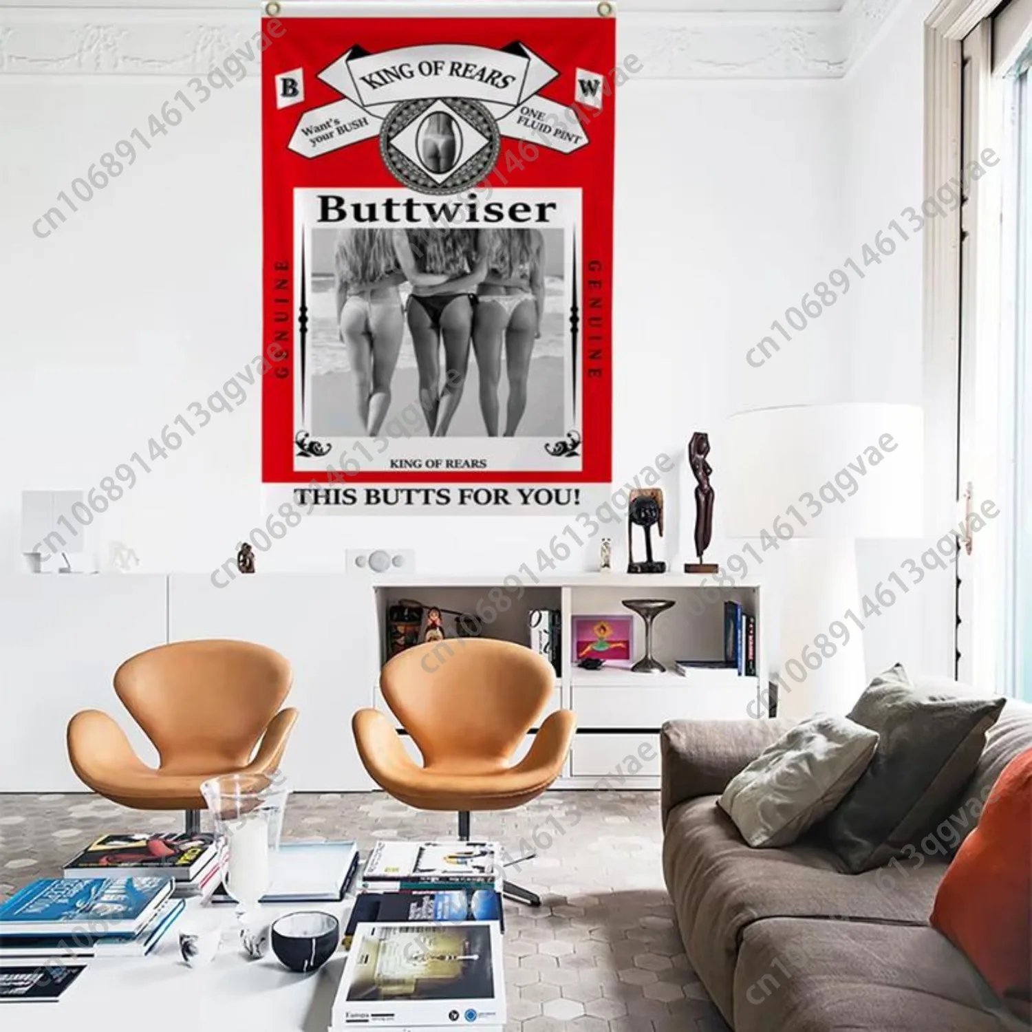 بعقب ملك الخلفيات العلم المشارك نسيج للتعليق على الحائط كلية النوم غرفة ديكور راية الأطراف Gif مخصص الديكور #3