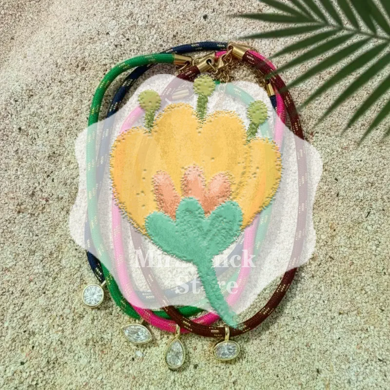 Necklaces - Trendy Colorful Rope Chain Boho Choker