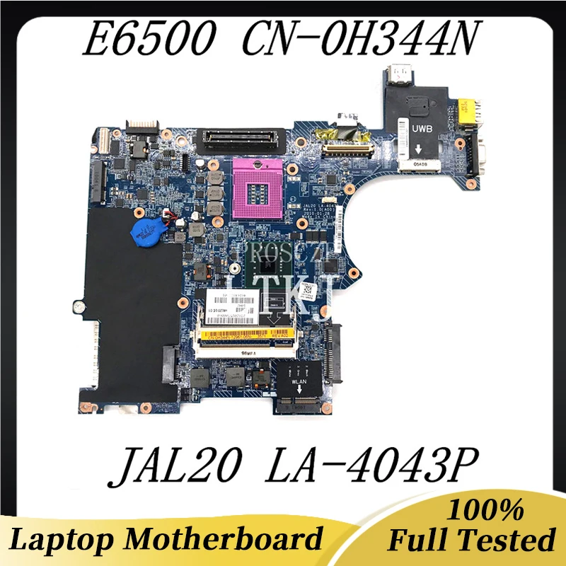 

CN-0H344N 0H344N H344N Free Shipping High Quality Mainboard For DELL E6500 Laptop Motherboard JAL20 LA-4043P 100% Full Tested OK