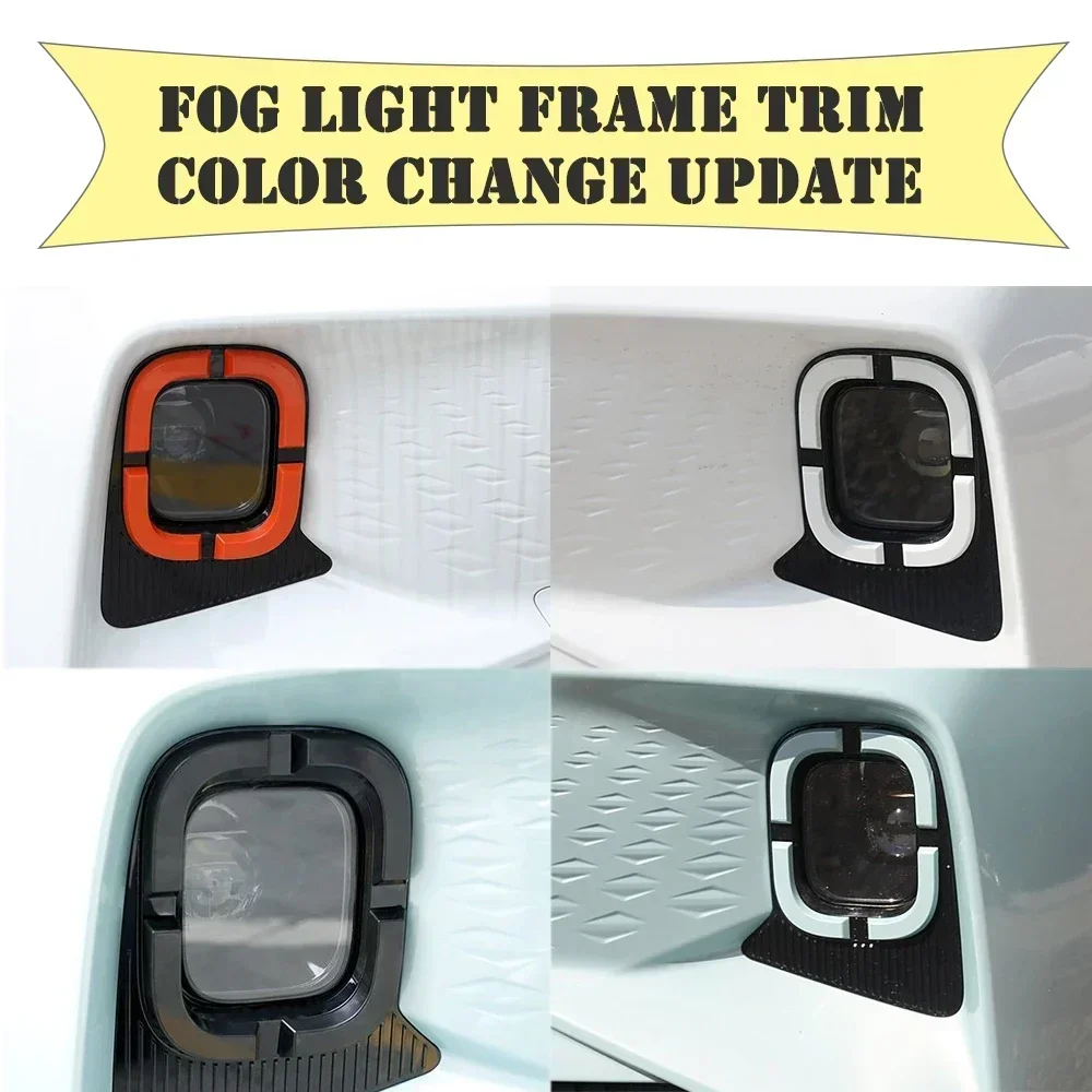 Picture 3: Front Fog Light Frame Trim Surround Bezel Decorative Styling Moulding Strip For Geely Geometry E 2022 2023 2024