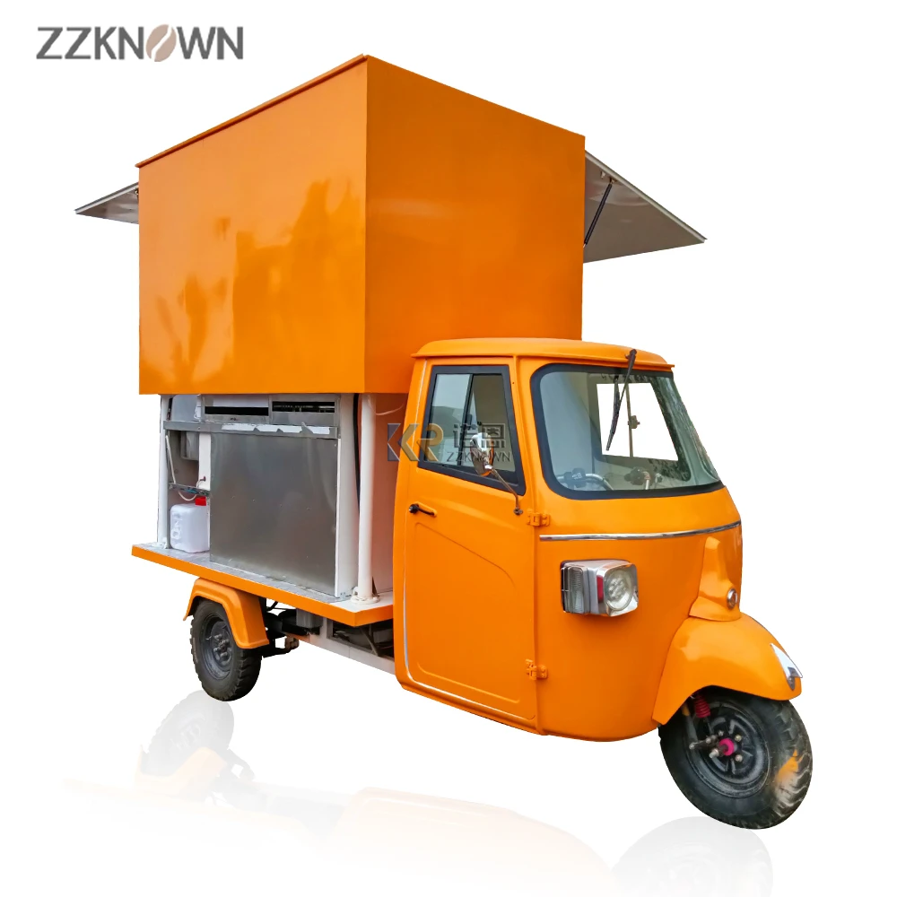 Piaggio APE Electric Tricycle Food Cart Tricycle Food Truck Catering Trailer Snack Coffee Food Trike