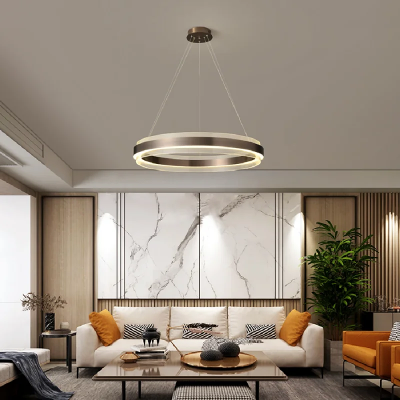 

LED pendant lamp Creative Modern Nordic Rings Circle Ceiling Loft Living Dining Room Bedroom Kitchen Hanging Light