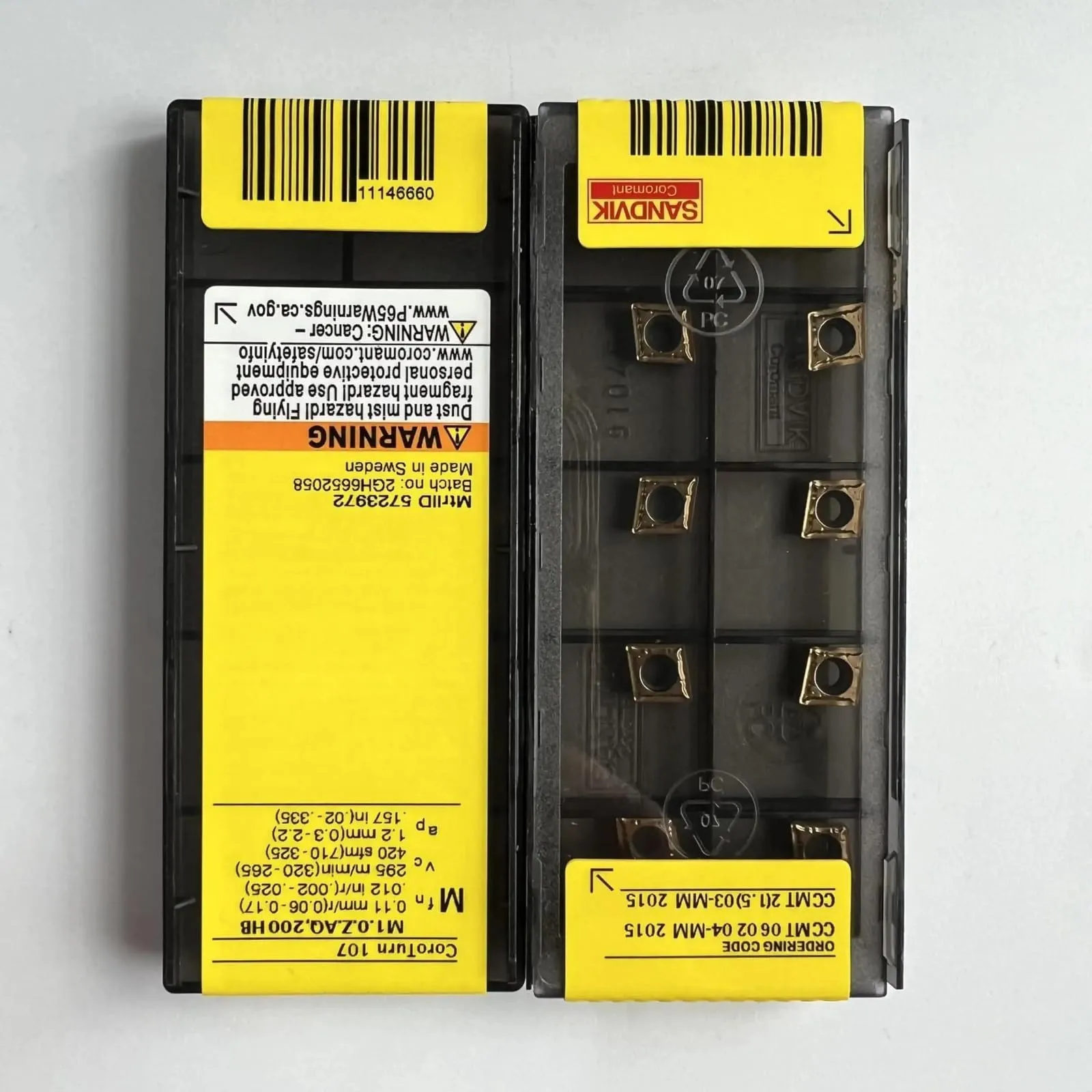 

Оригинальный SANDVIK / CCMT060204-MM 2015 / Лезвие с ЧПУ из твердого сплава, 10 шт.